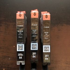 Canon 251 Black Ink Cartridges